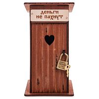 Туалет копилка 1 кабинка "Деньги не пахнут" окрашенная во Усмани