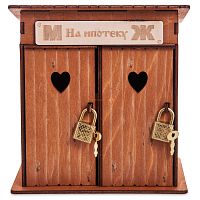 Копилка туалет 2 кабинки "На ипотеку" окрашенная во Усмани